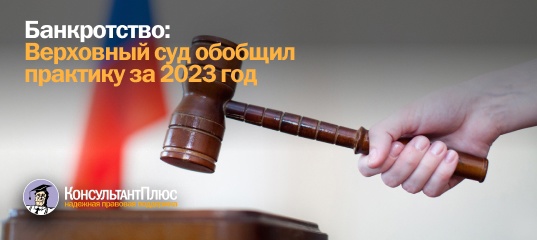Банкротство: Верховный суд обобщил практику за 2023 год