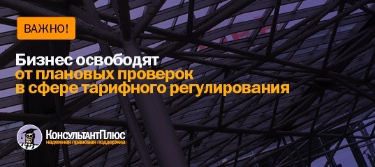 Бизнес освободят от плановых проверок в сфере тарифного регулирования